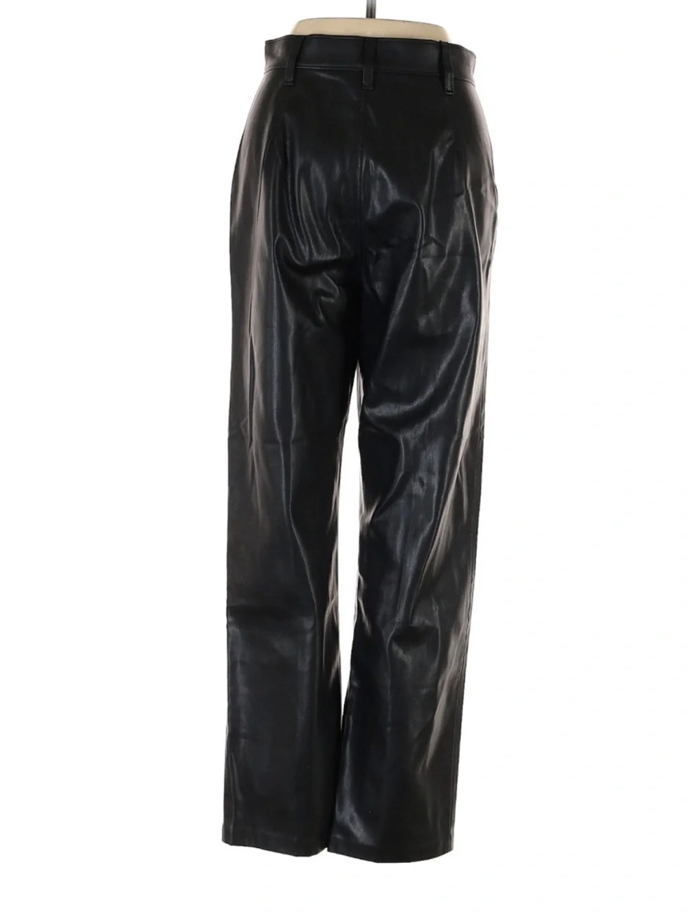 Levi’s Math Club Faux Leather Straight Leg Slacks Black Pants Size 25
